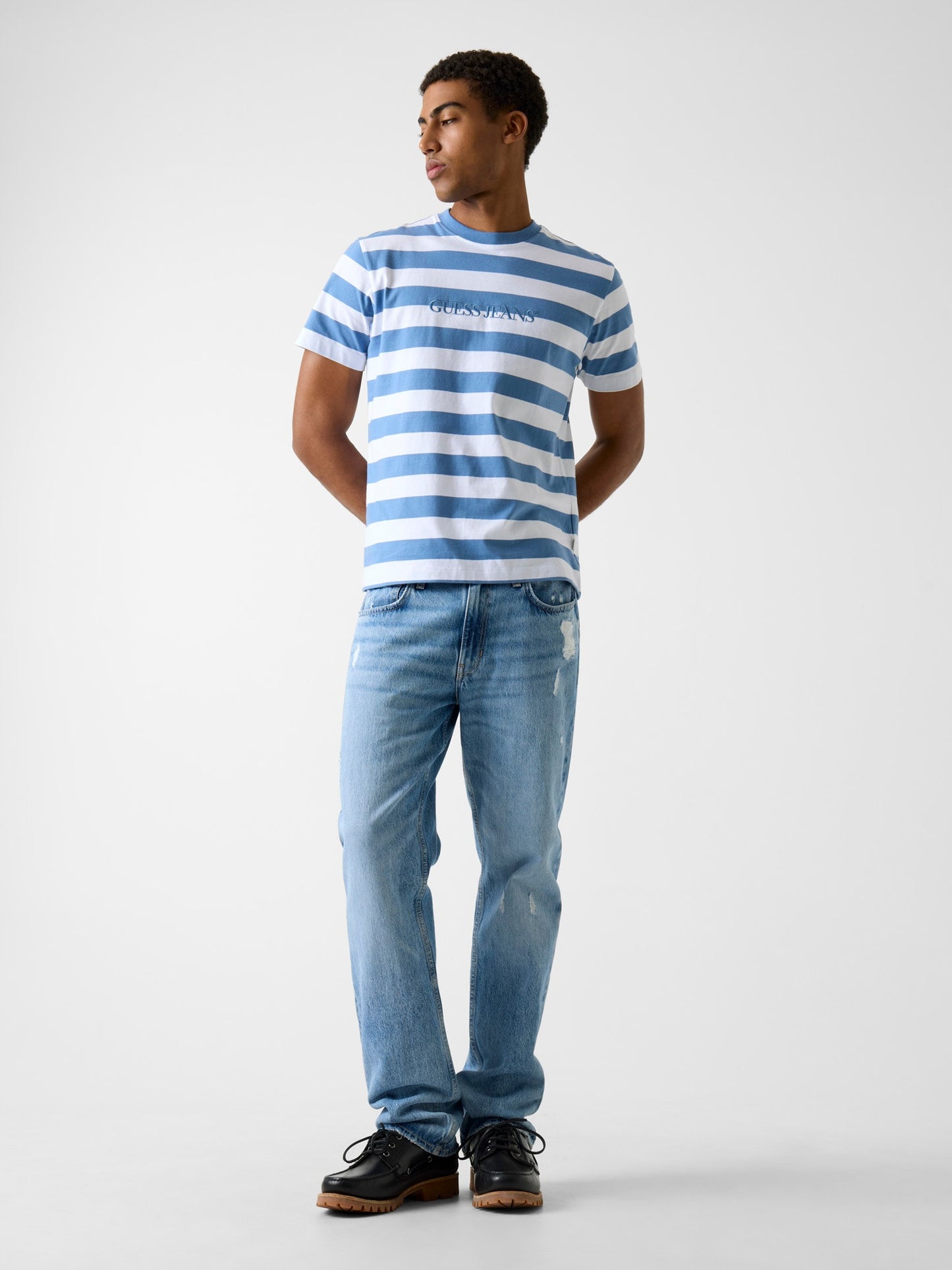 GJ SS CN REG STRIPED YD TEE