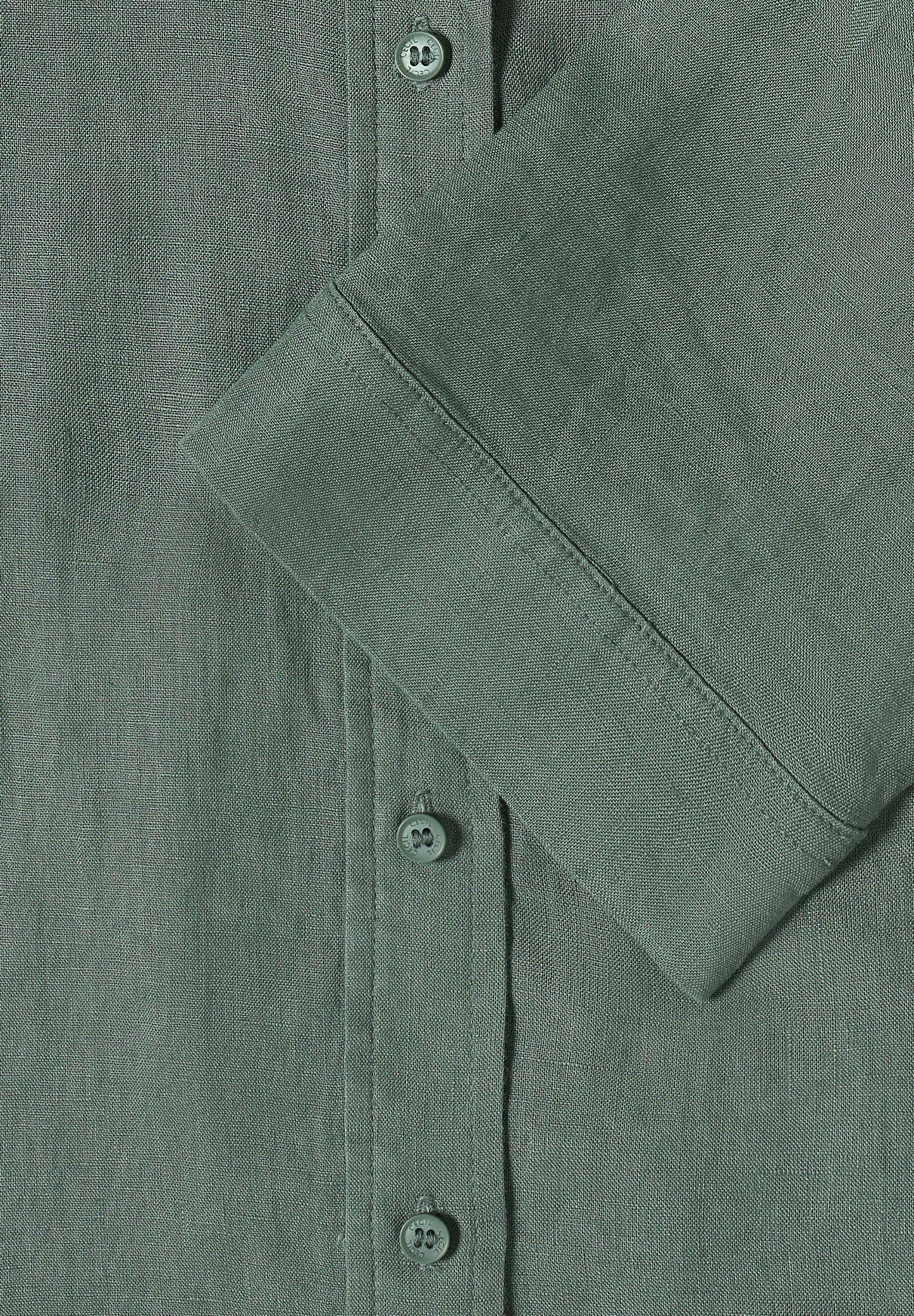 Kurzarm Hemdbluse aus reinem Leinen