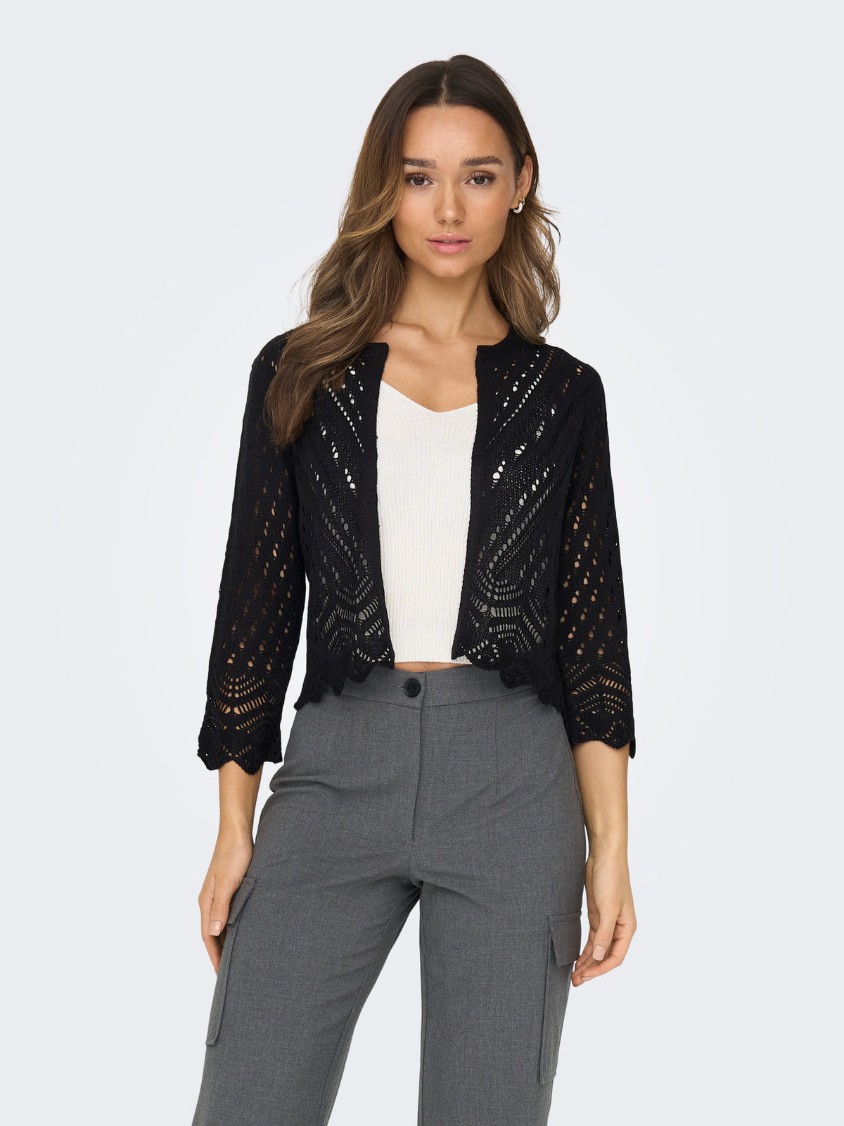 JDYSUN 3/4 CROPPED CARDIGAN KNT NOOS