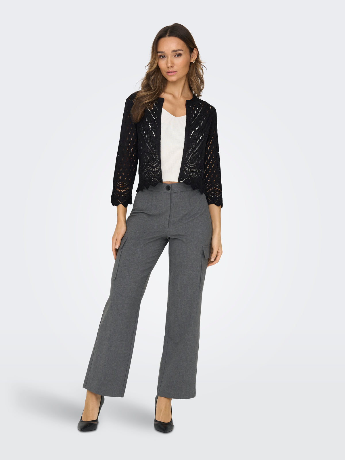 JDYSUN 3/4 CROPPED CARDIGAN KNT NOOS