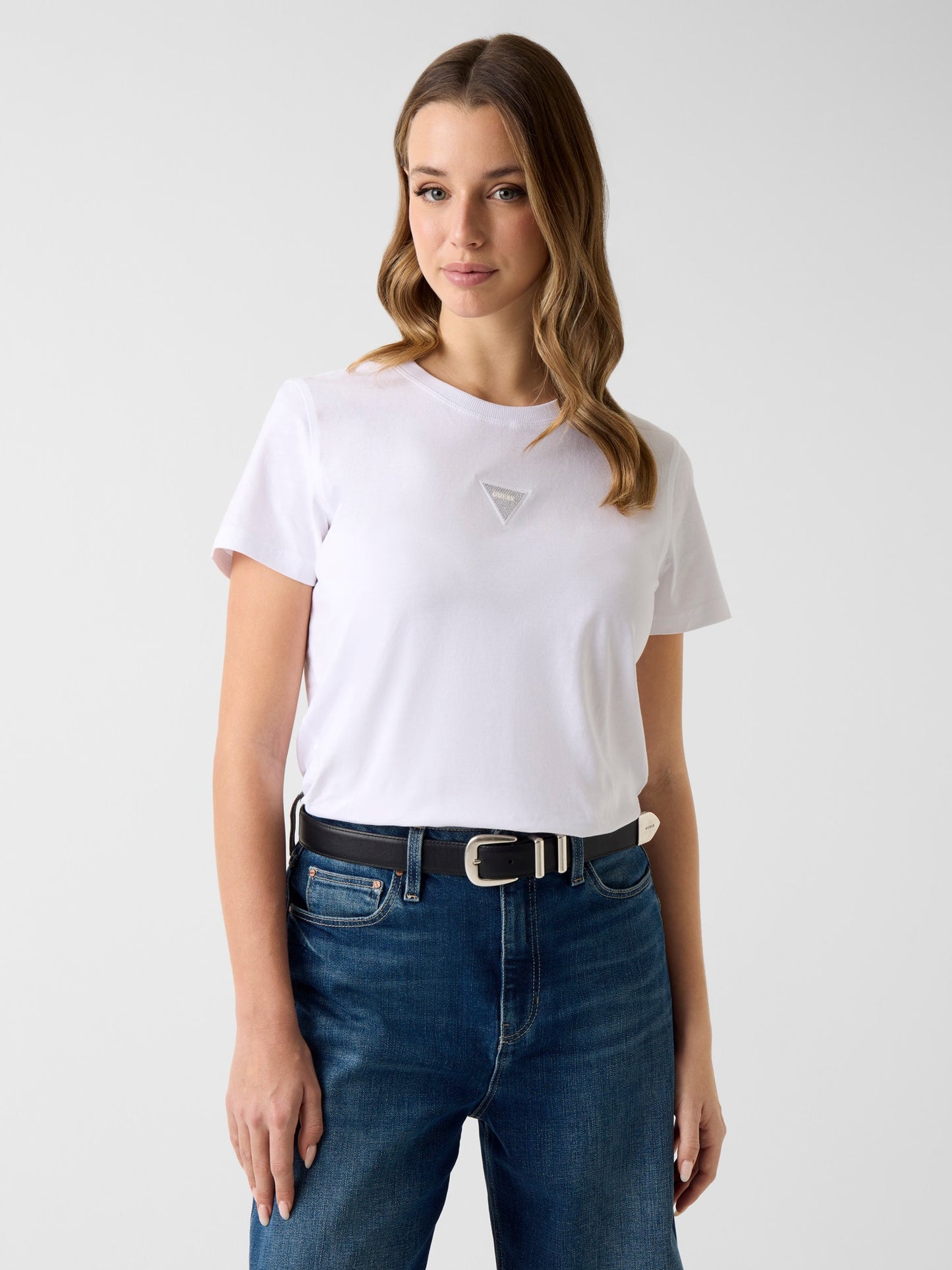 SS CN MINI STRASS TRIANGLE TEE