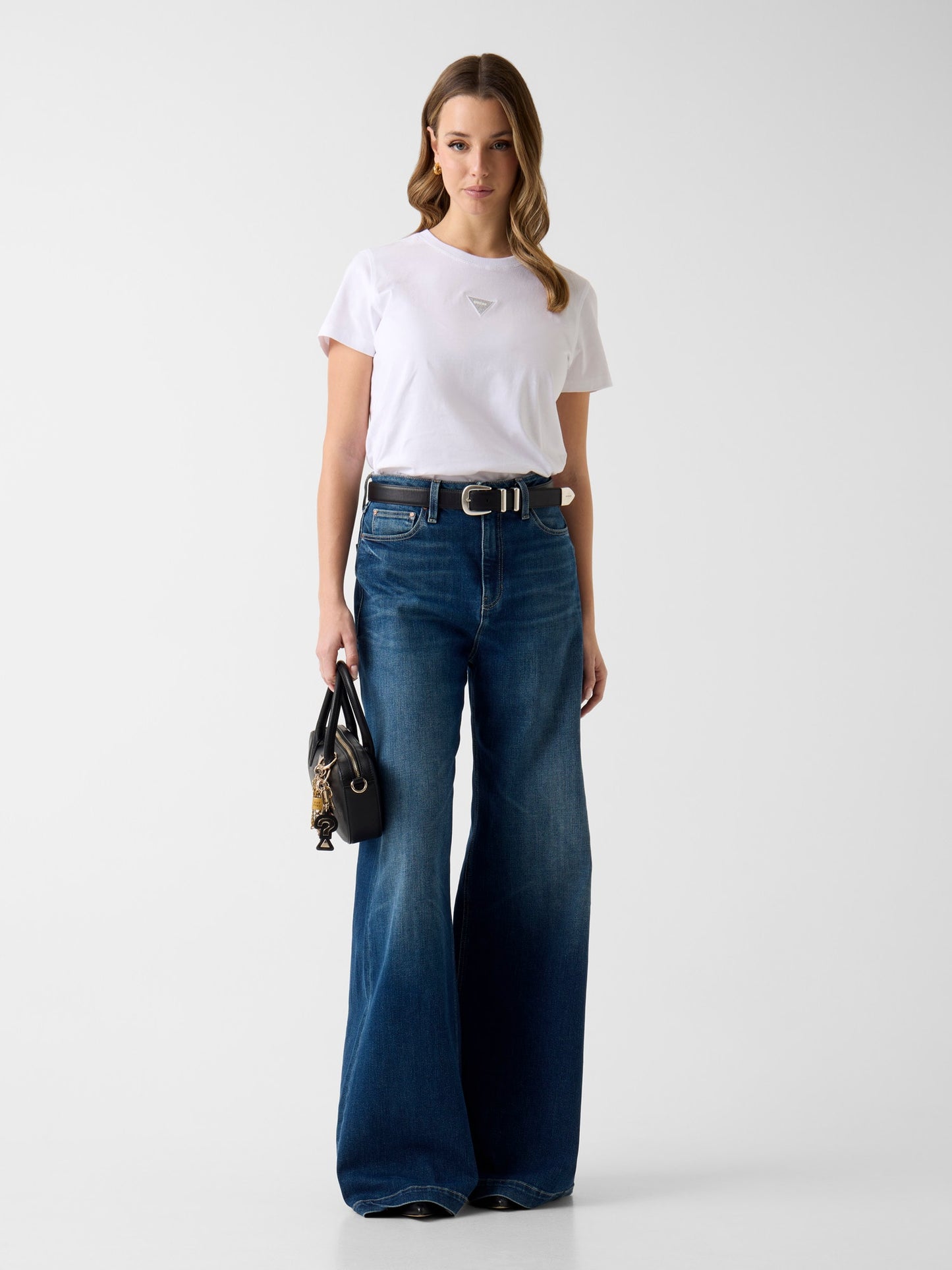 SS CN MINI STRASS TRIANGLE TEE