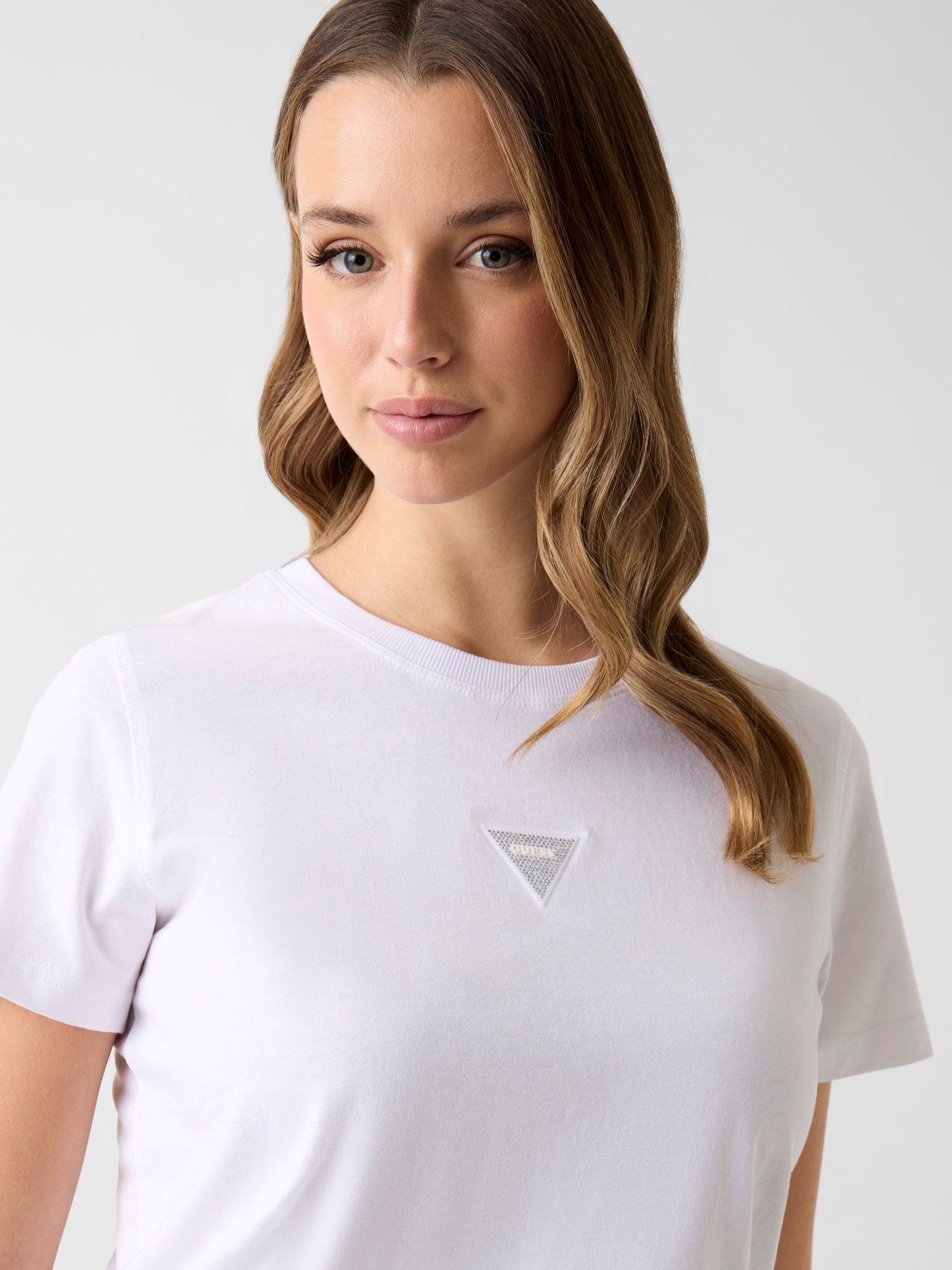 SS CN MINI STRASS TRIANGLE TEE