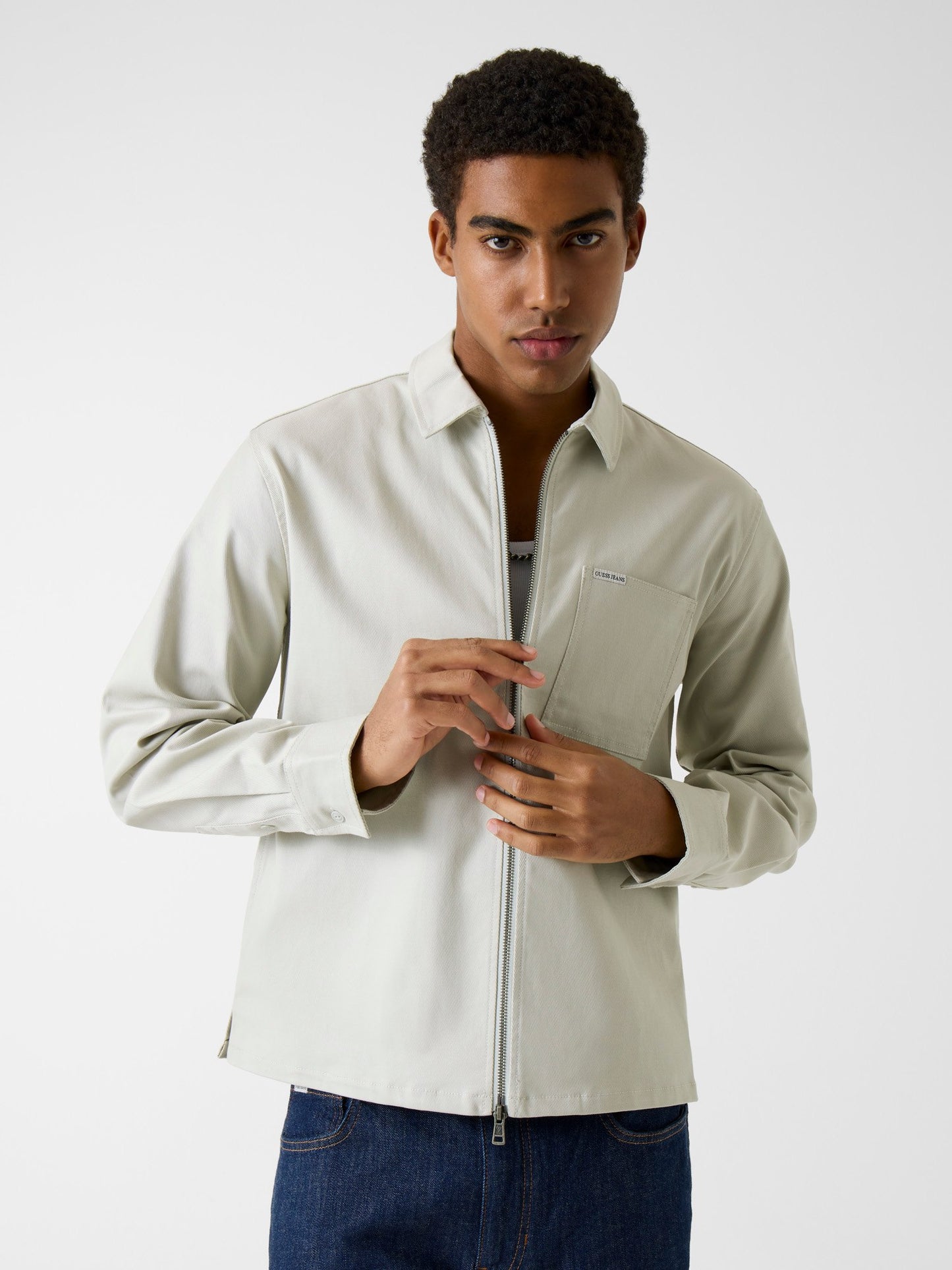 GJ REGULAR LS ZIP SHIRT