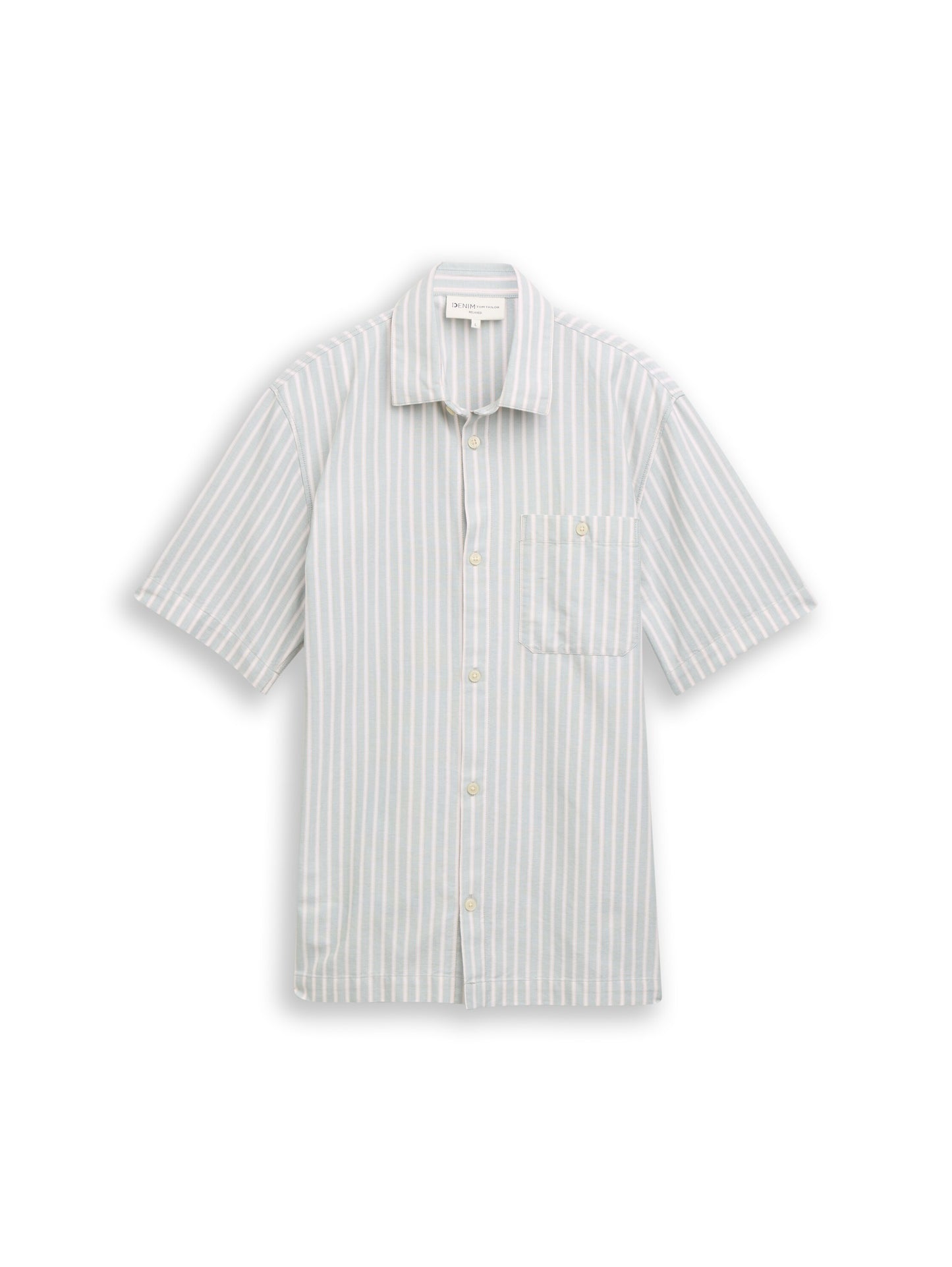 Relaxed Fit Kurzarmhemd mit Streifen