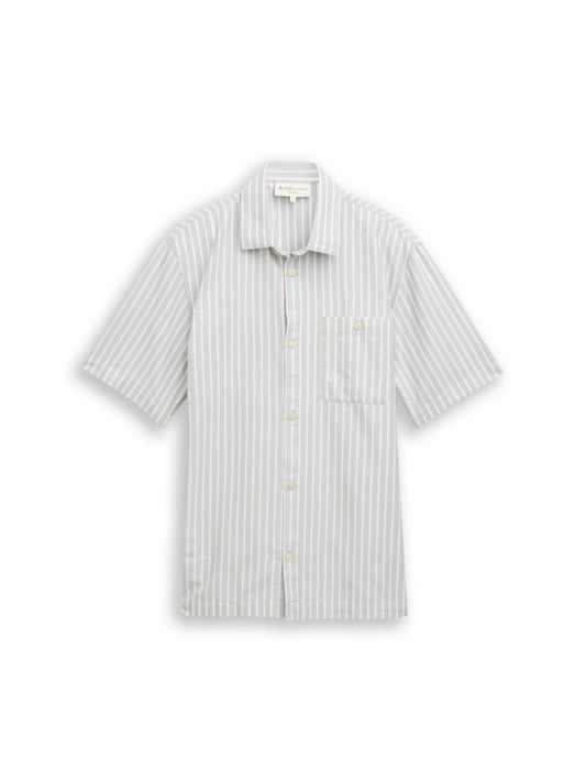 Relaxed Fit Kurzarmhemd mit Streifen