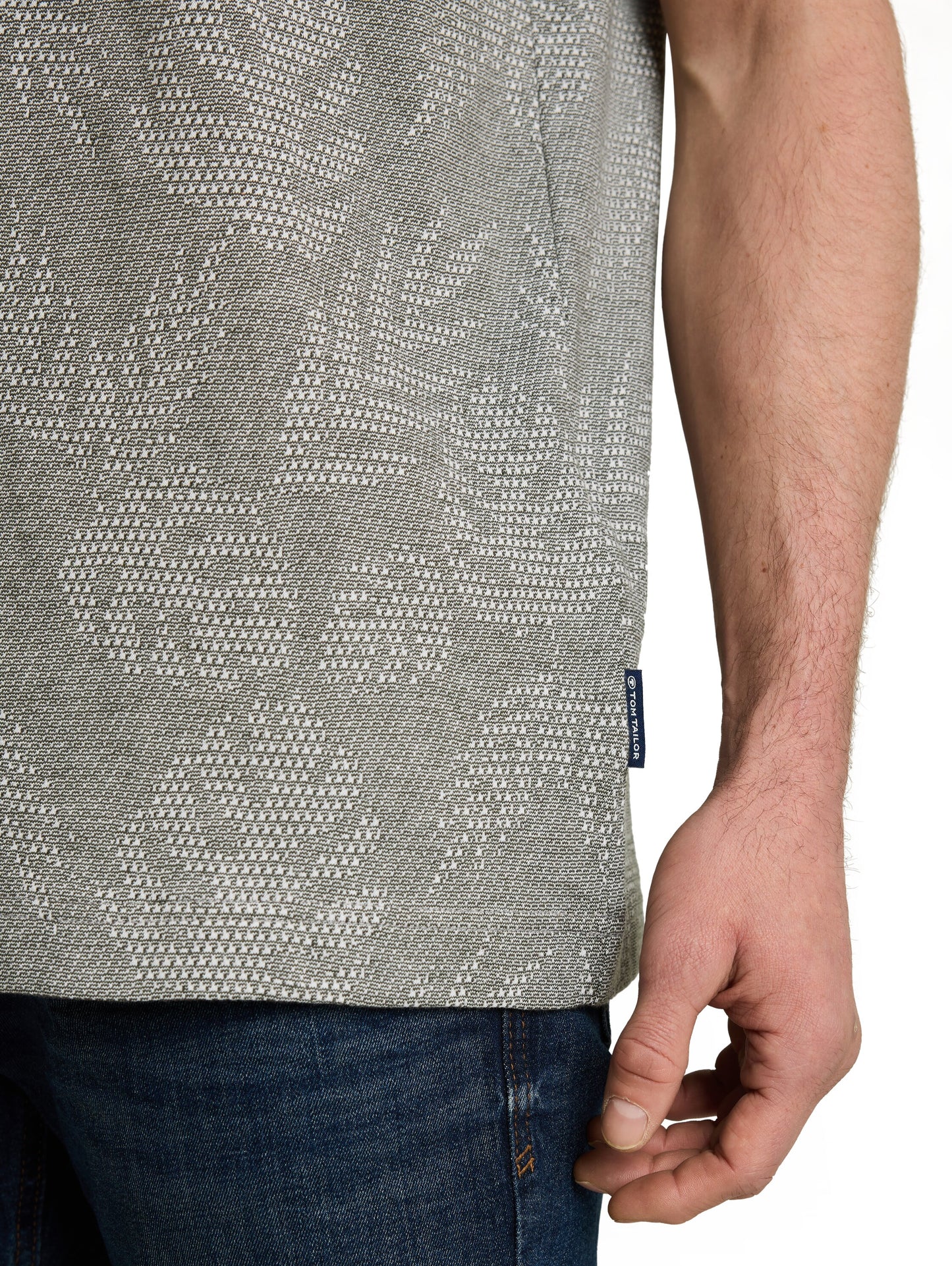 Jacquard T-Shirt mit Muster