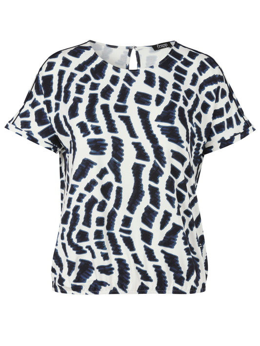 T-Shirt Rundhals ohne Arm Druck