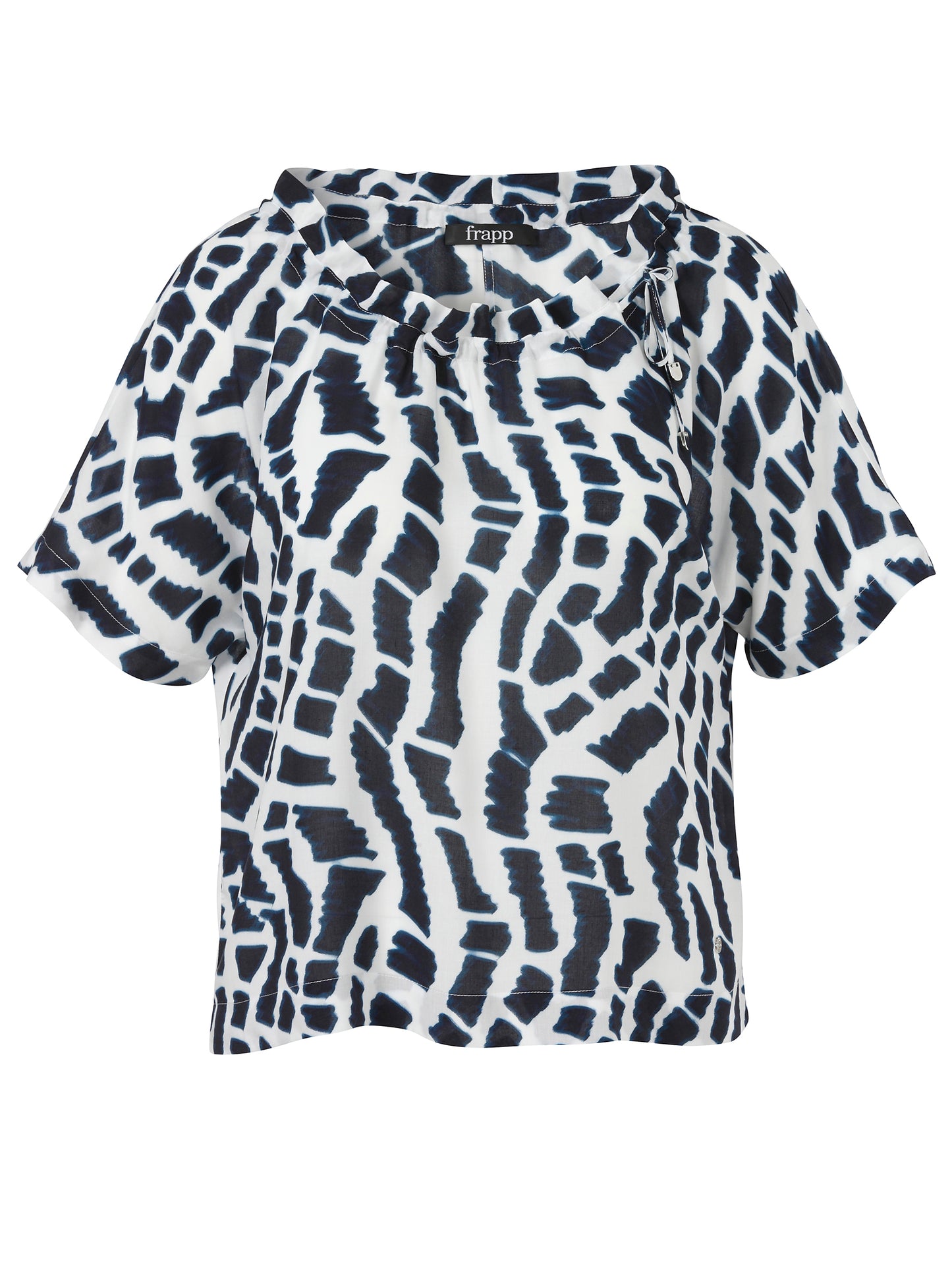 Bluse Rundhals 1/2 Arm Druck