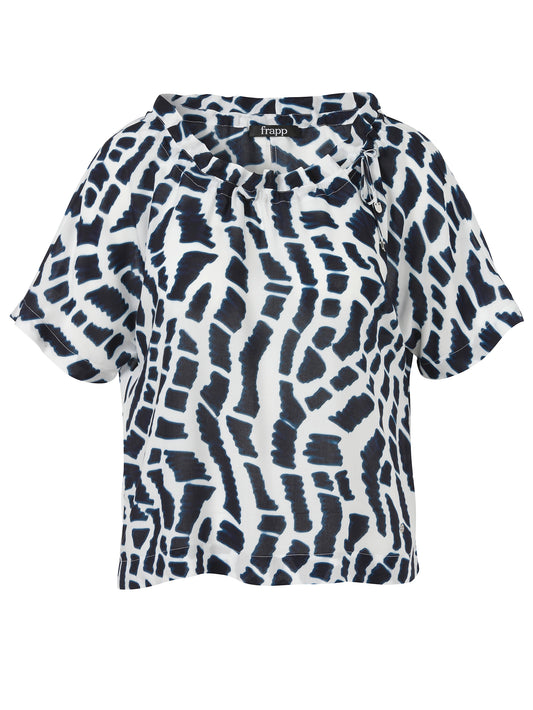 Bluse Rundhals 1/2 Arm Druck