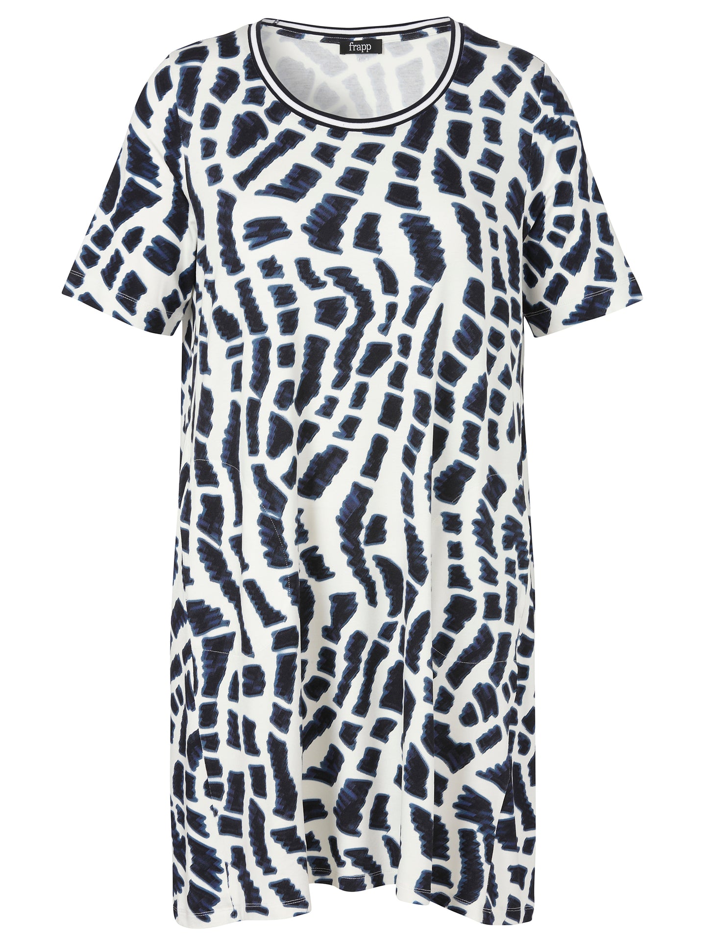 Kleid Rundhals 1/2 Arm Druck