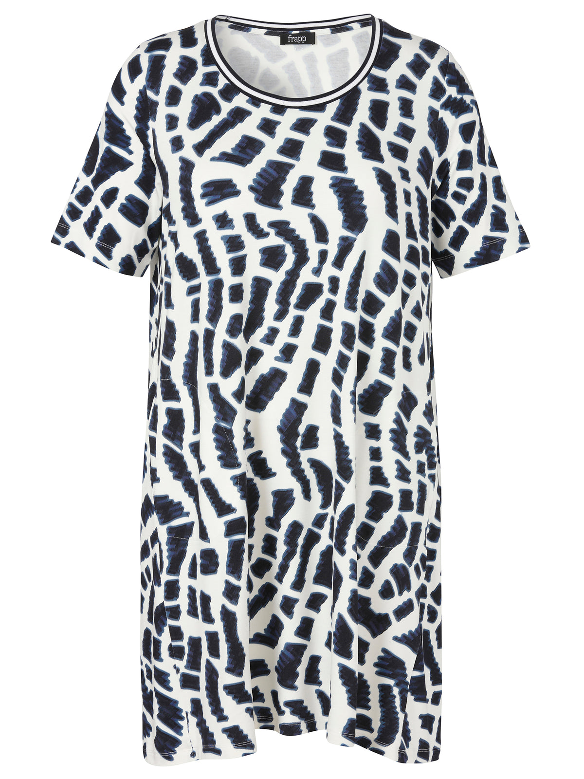 Kleid Rundhals 1/2 Arm Druck