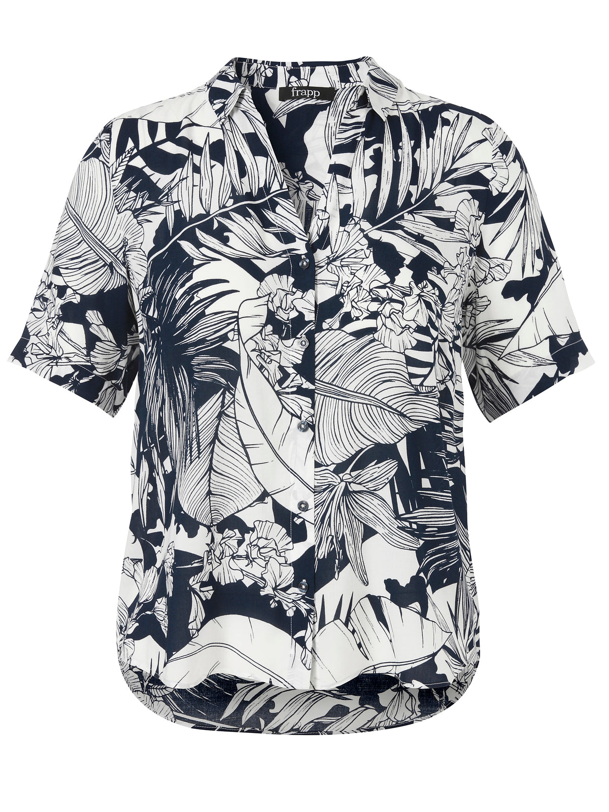 Bluse Kragen 1/2 Arm Druck
