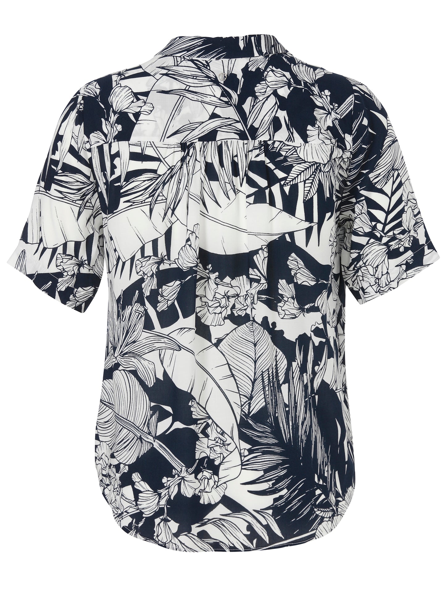 Bluse Kragen 1/2 Arm Druck