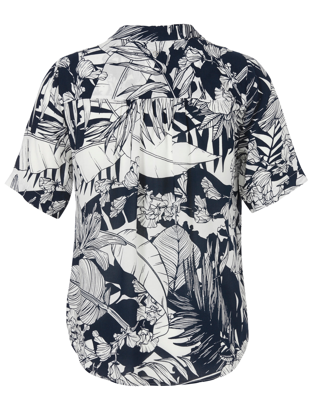 Bluse Kragen 1/2 Arm Druck