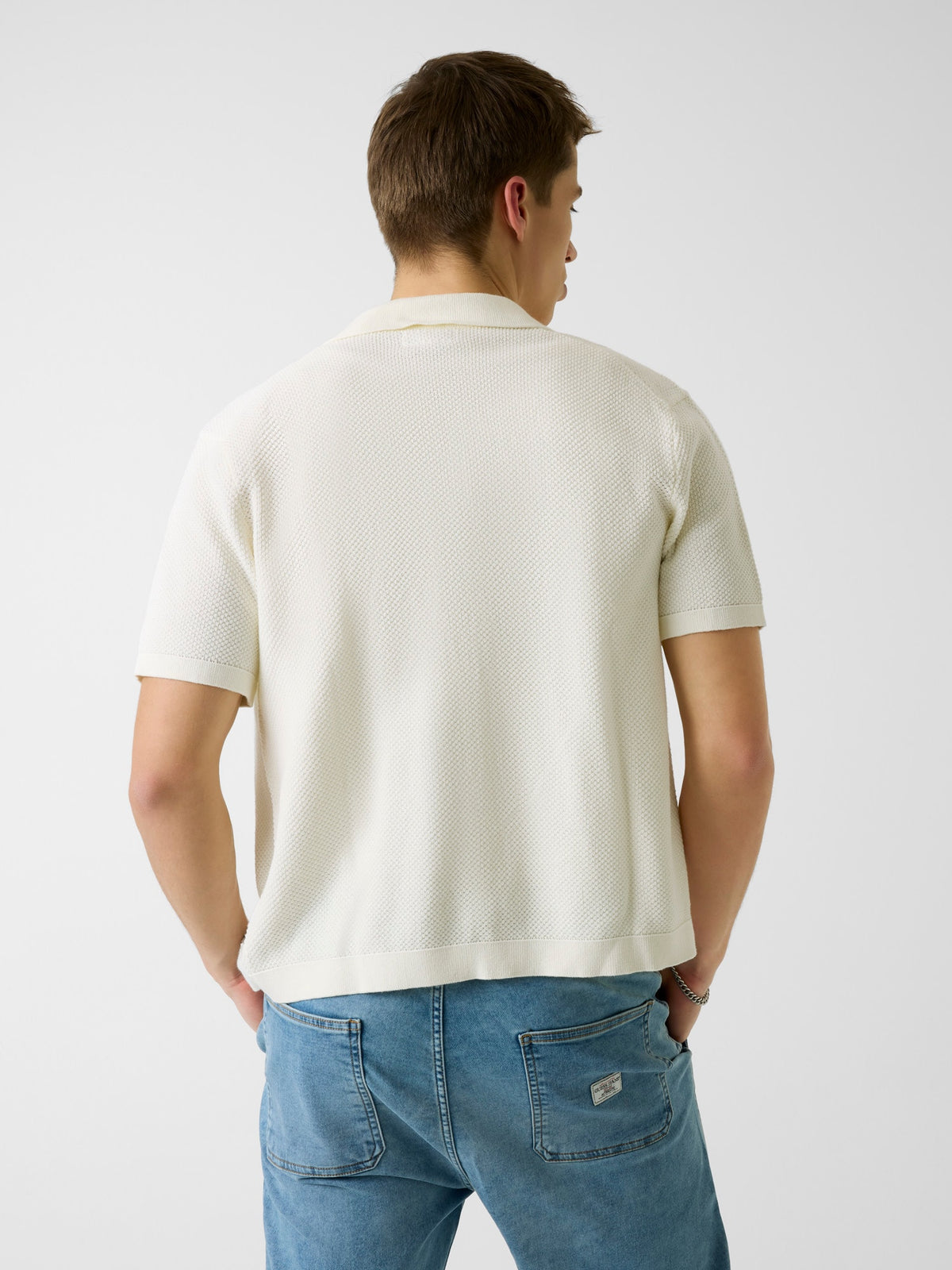 GJ SS BUTTONED POLO SWTR