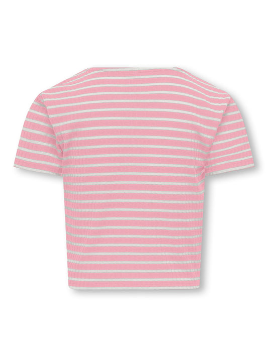 KOGNELLA STRIPED S/S O-NECK TOP JRS NOOS