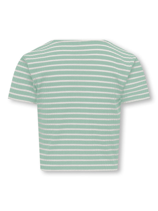 KOGNELLA STRIPED S/S O-NECK TOP JRS NOOS