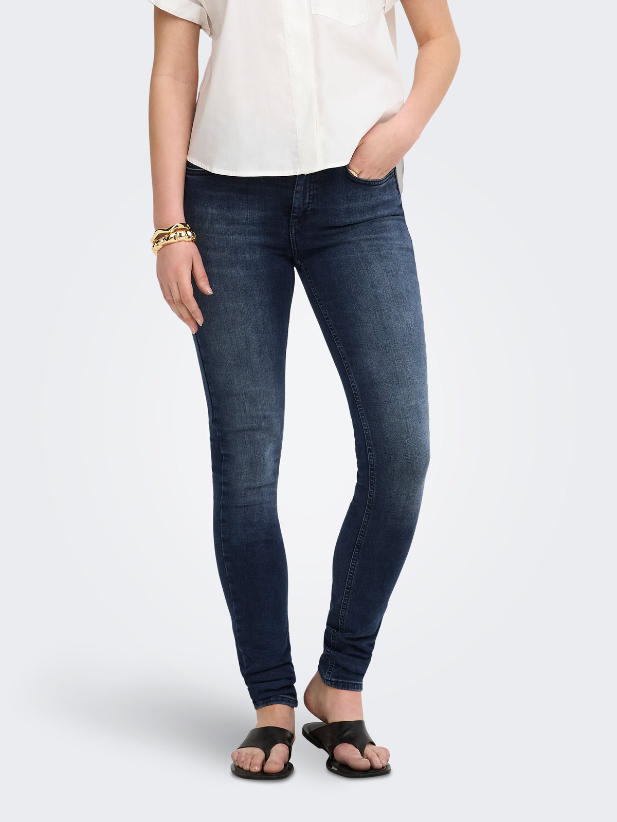 ONLBLUSH MID SKINNY DNM REA409 NOOS