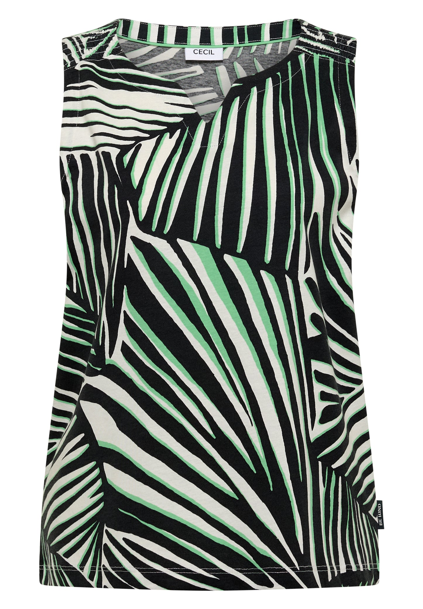 Top aus Jersey mit Grafikprint