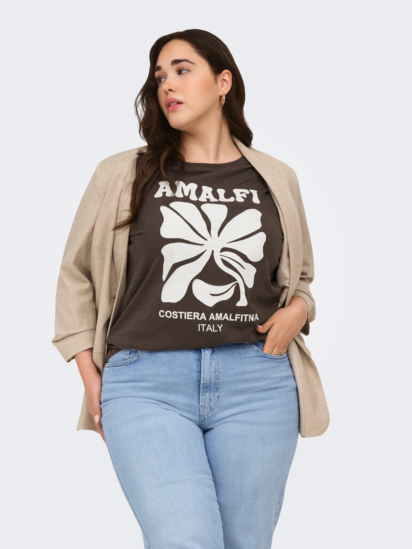 CARESMA SS O-NECK JEANS FIT TEE JRS