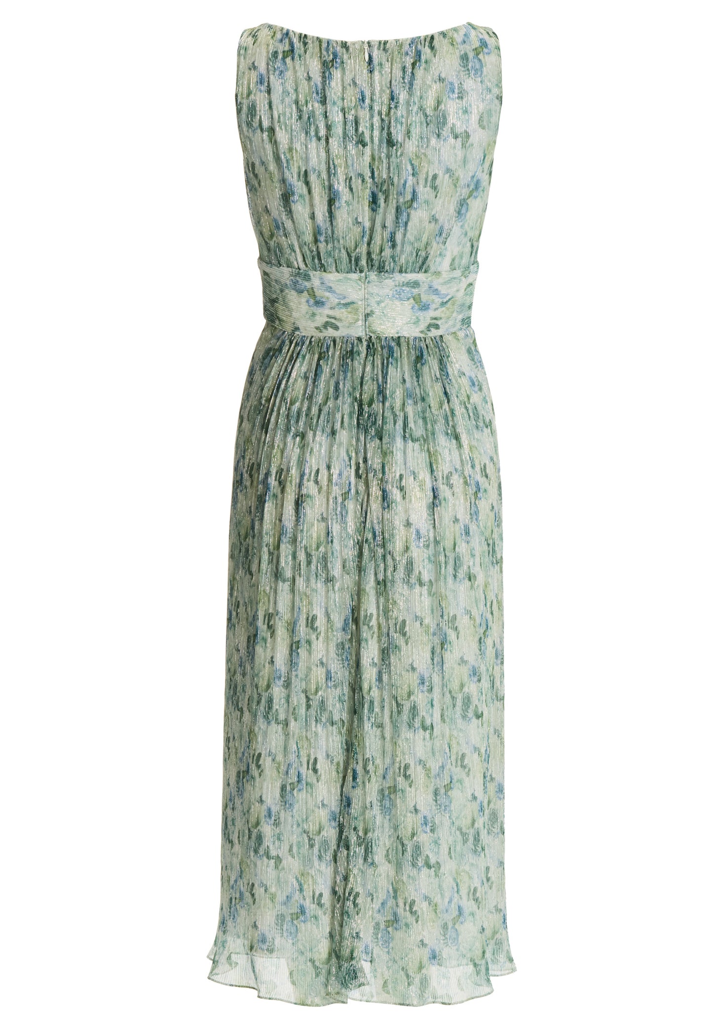 Cocktailkleid aus bedrucktem Plissee Jersey