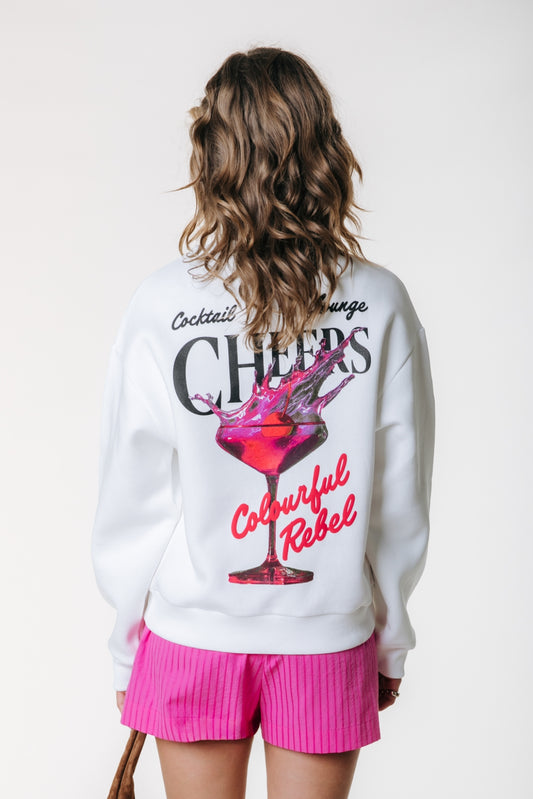 Cheers Dropped Shoulder Sweat