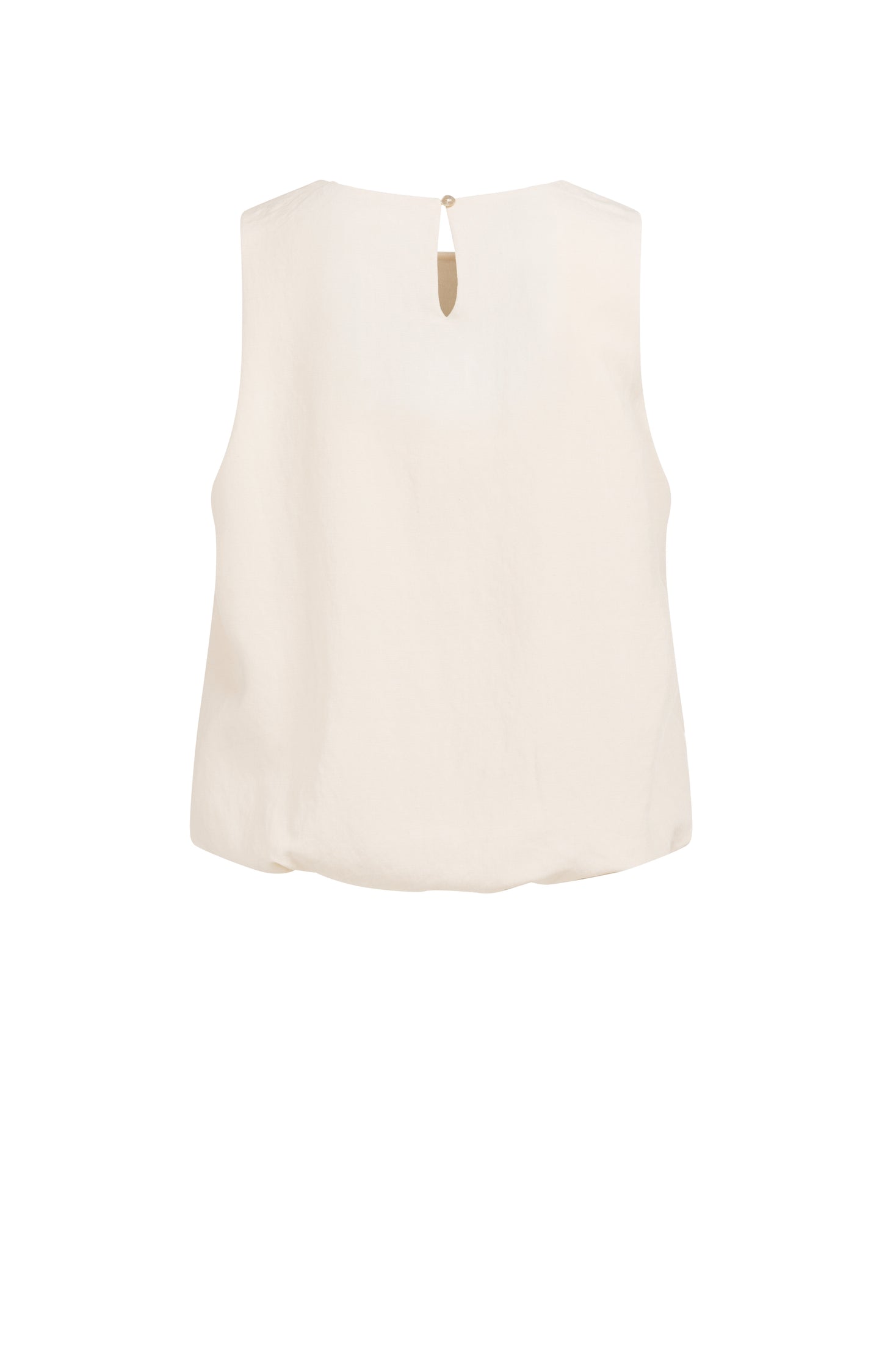 Woven balloon top, CLOUD CREME WHITE