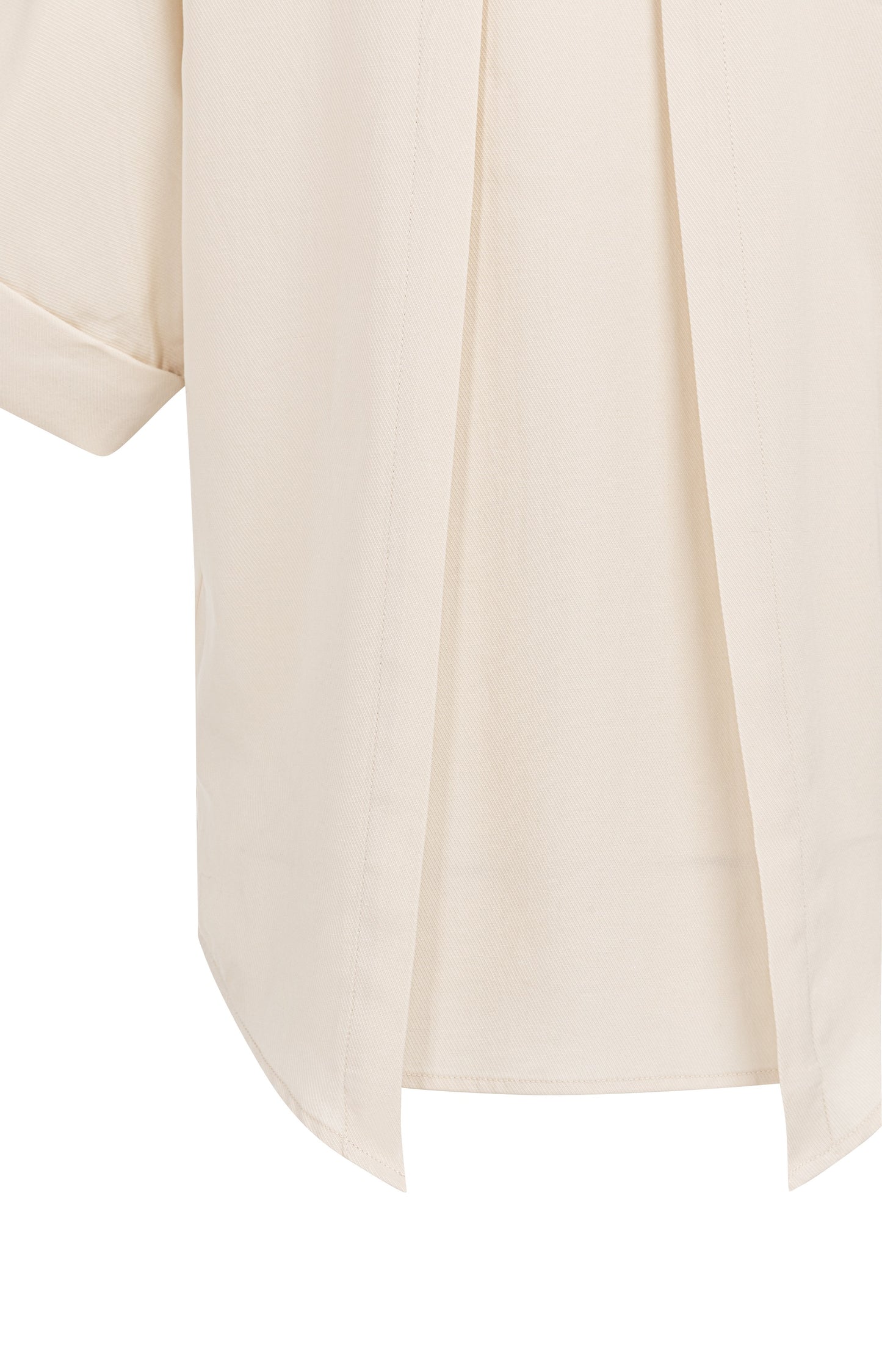 Short sleeve top with polo col, CLOUD CREME WHITE