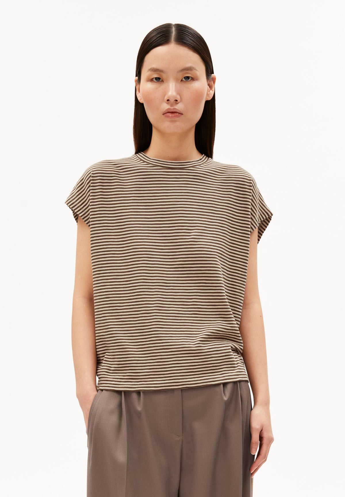 SLUB JERSEY STRIPE T-SHIRT