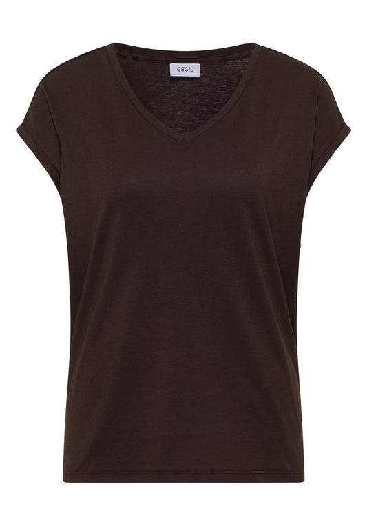 Dropped Shoulder Shirt mit V-Neck