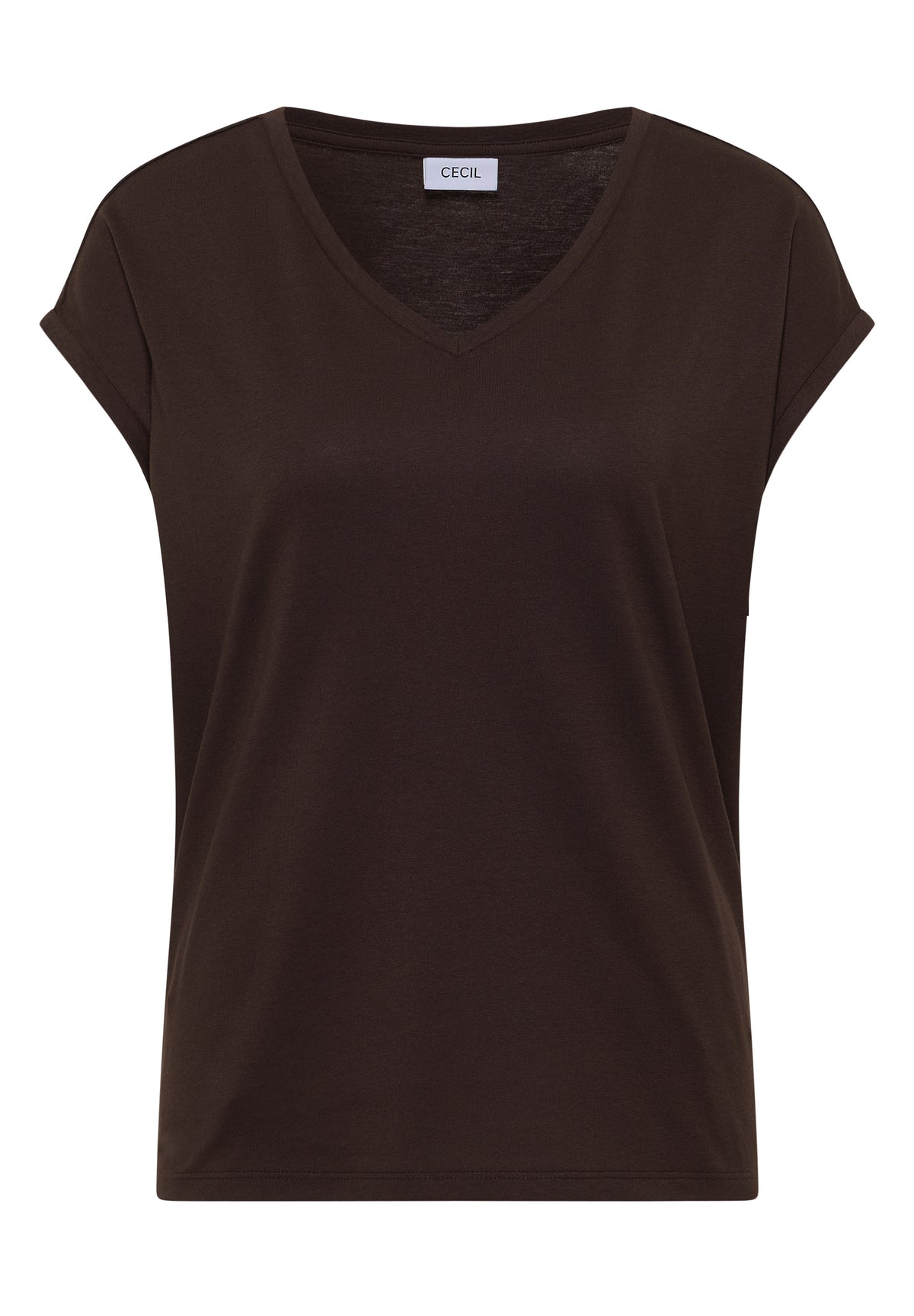 Dropped Shoulder Shirt mit V-Neck