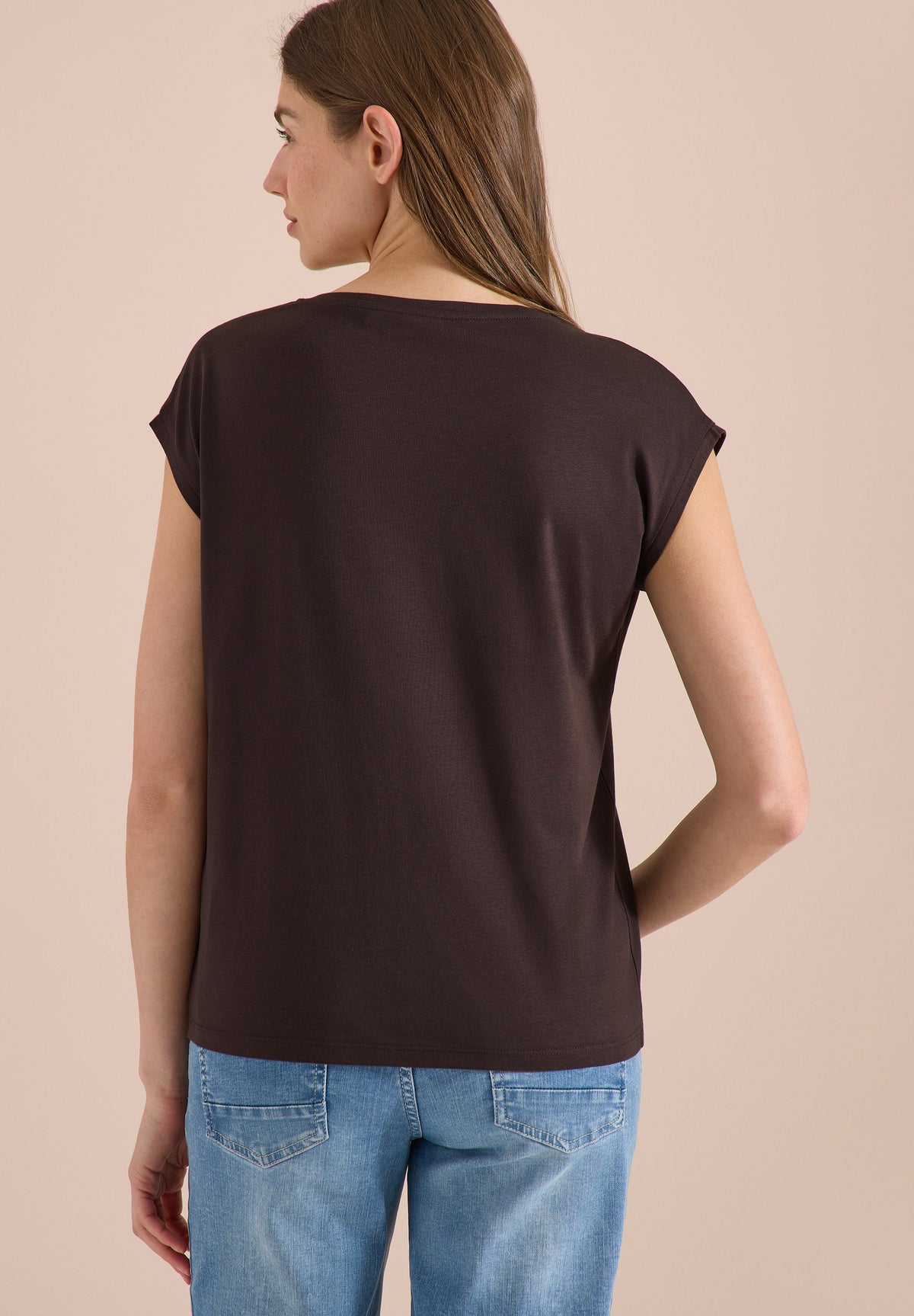 Dropped Shoulder Shirt mit V-Neck