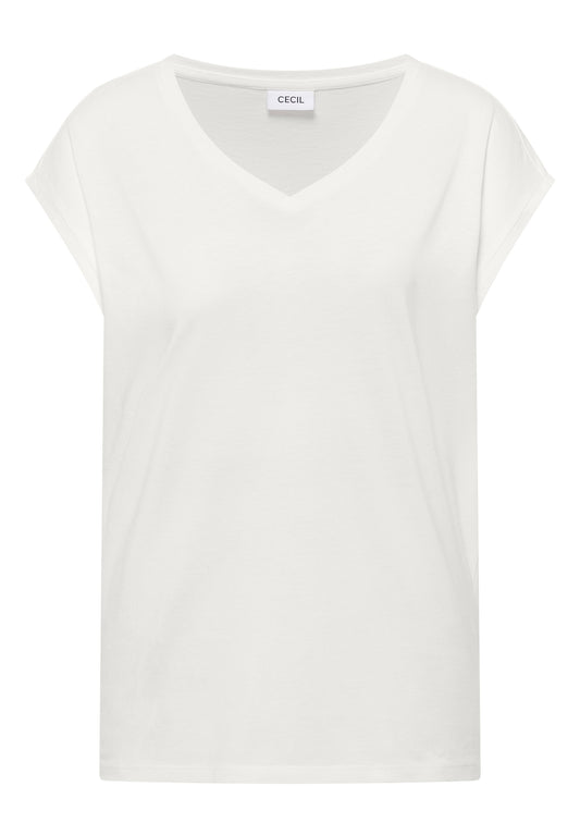 Dropped Shoulder Shirt mit V-Neck