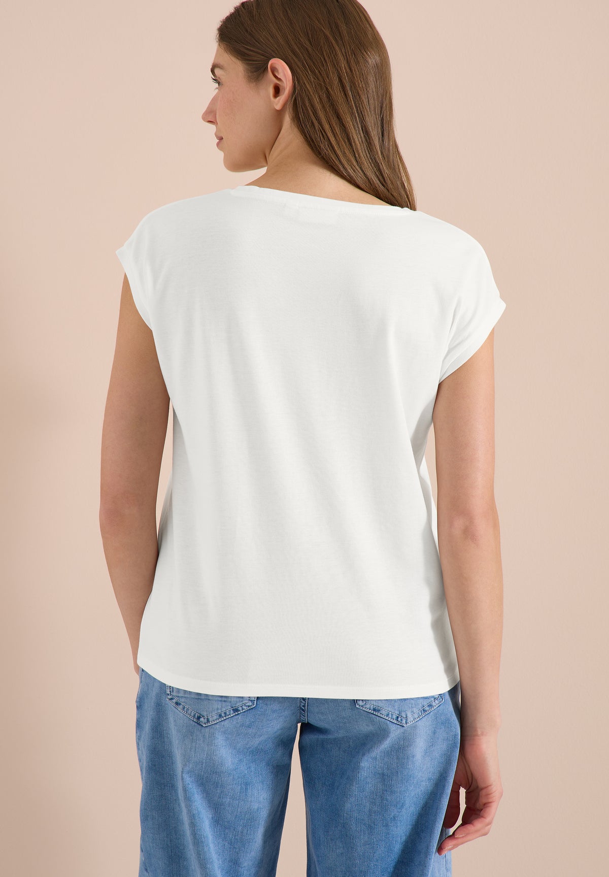 Dropped Shoulder Shirt mit V-Neck