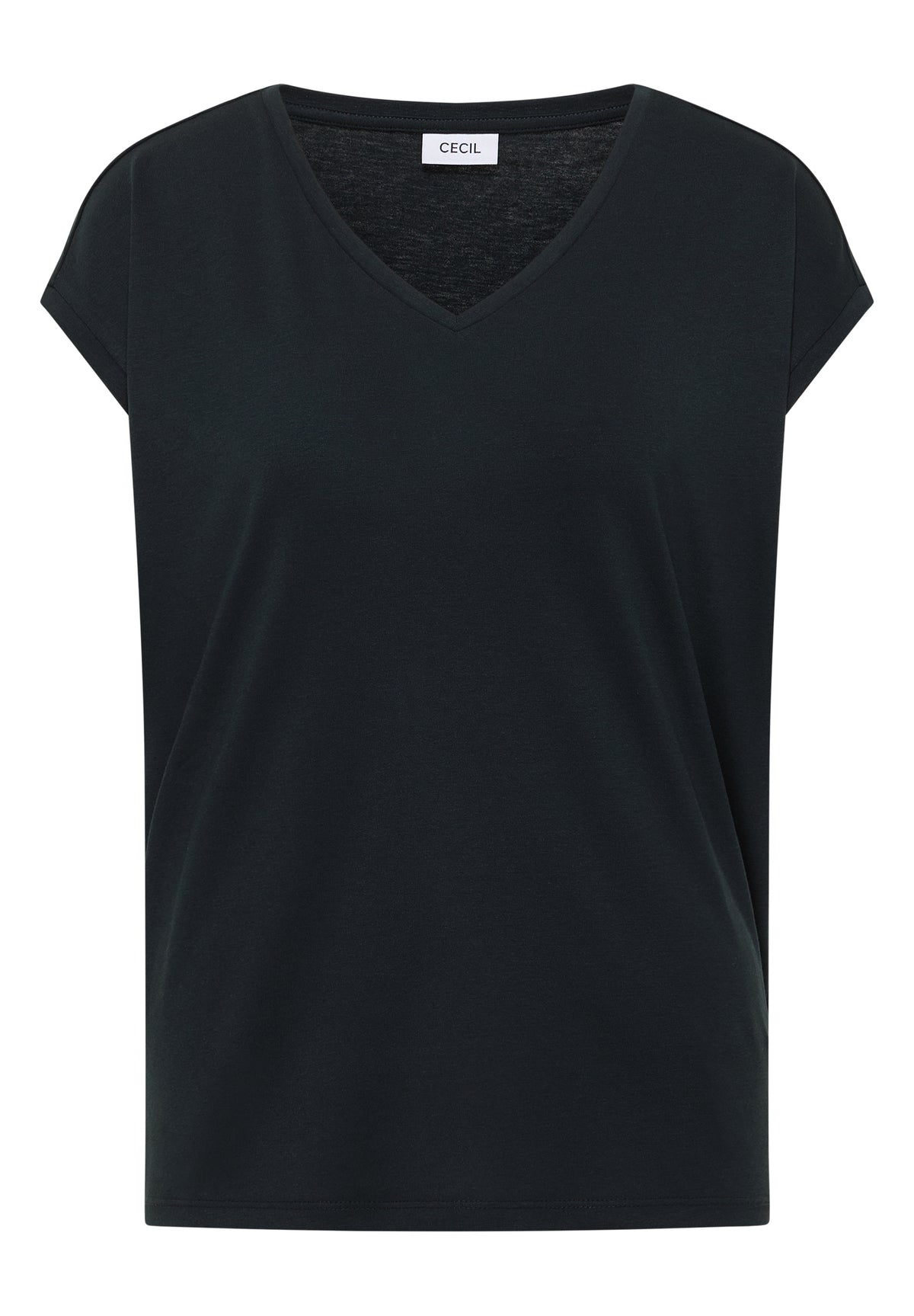 Dropped Shoulder Shirt mit V-Neck