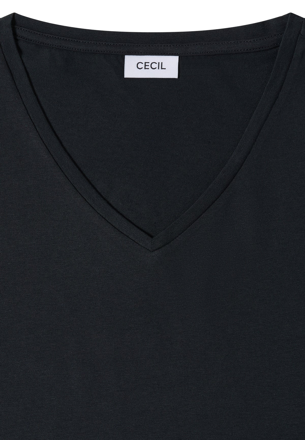 Dropped Shoulder Shirt mit V-Neck