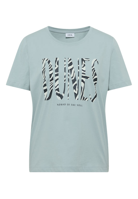 T-Shirt mit Rundhals und Frontprint