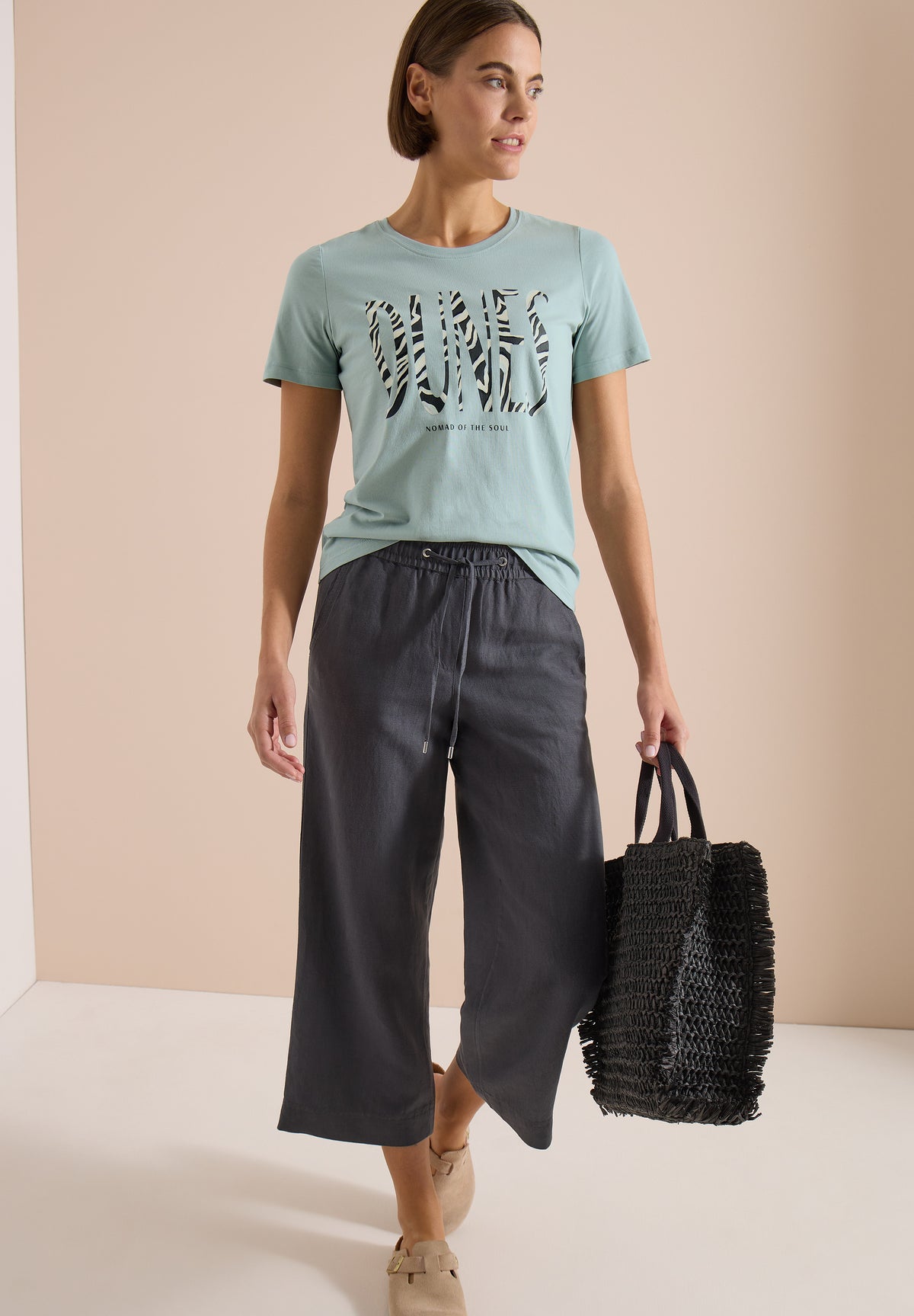 T-Shirt mit Rundhals und Frontprint
