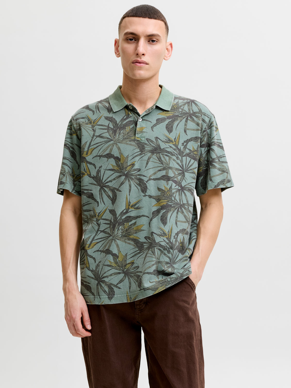 JPRBLUHAWAII AOP SS POLO