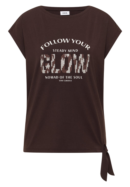 Dropped Shoulder Shirt mit Knotendetail