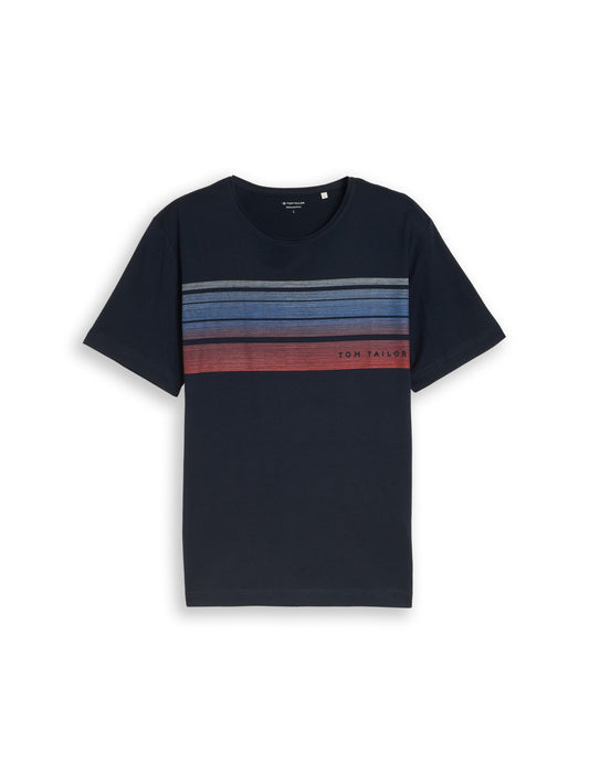 T-Shirt mit Print auf der Brust