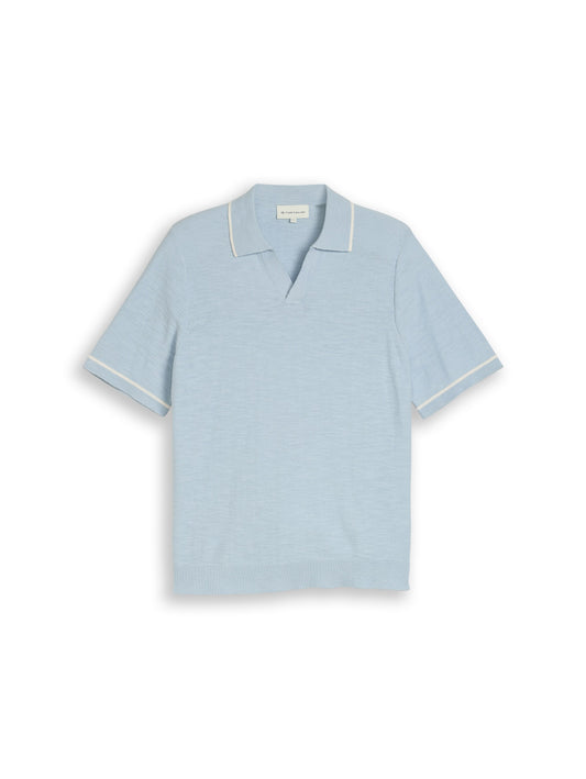 Strick-Poloshirt aus Baumwolle