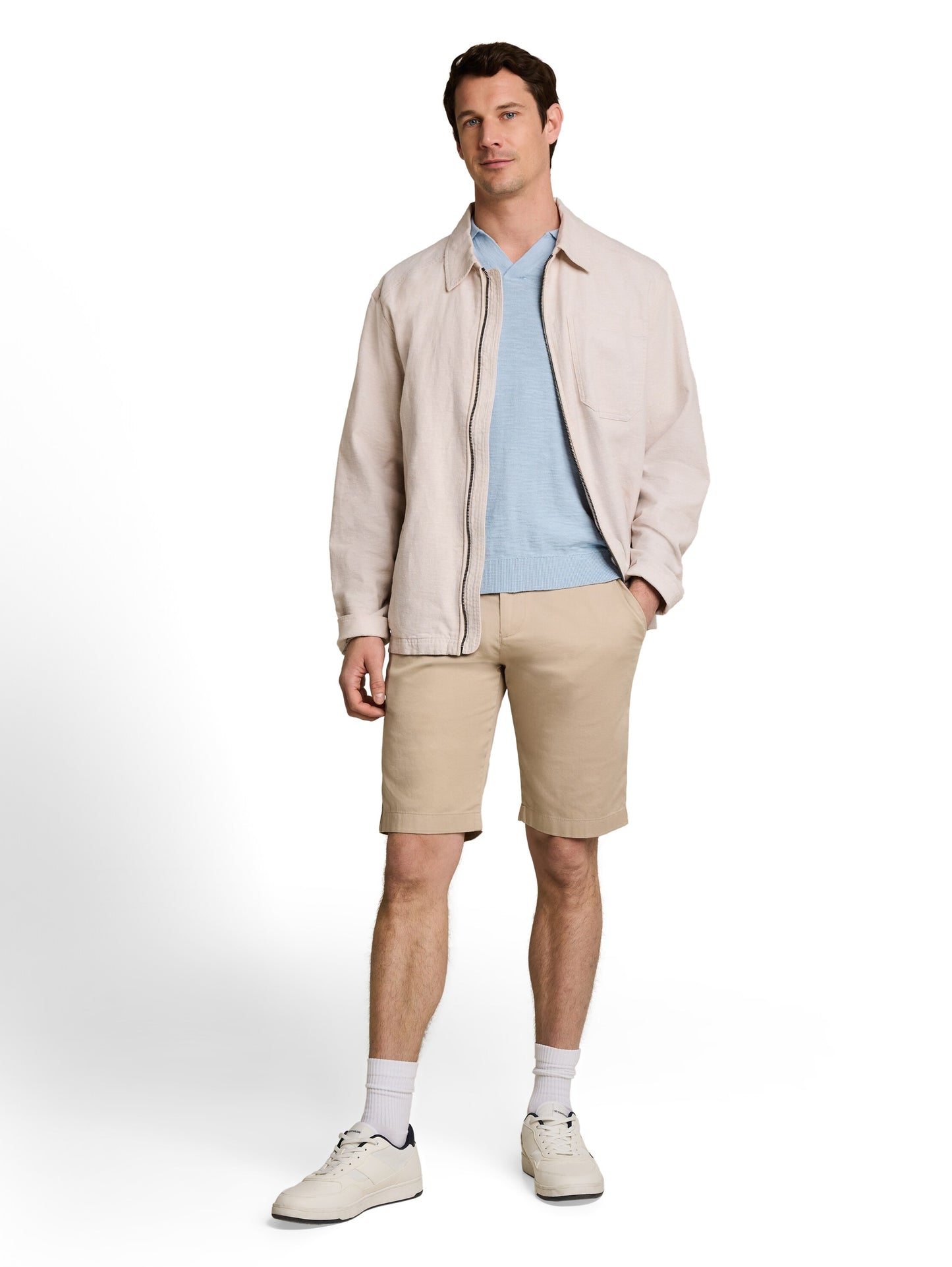 Strick-Poloshirt aus Baumwolle