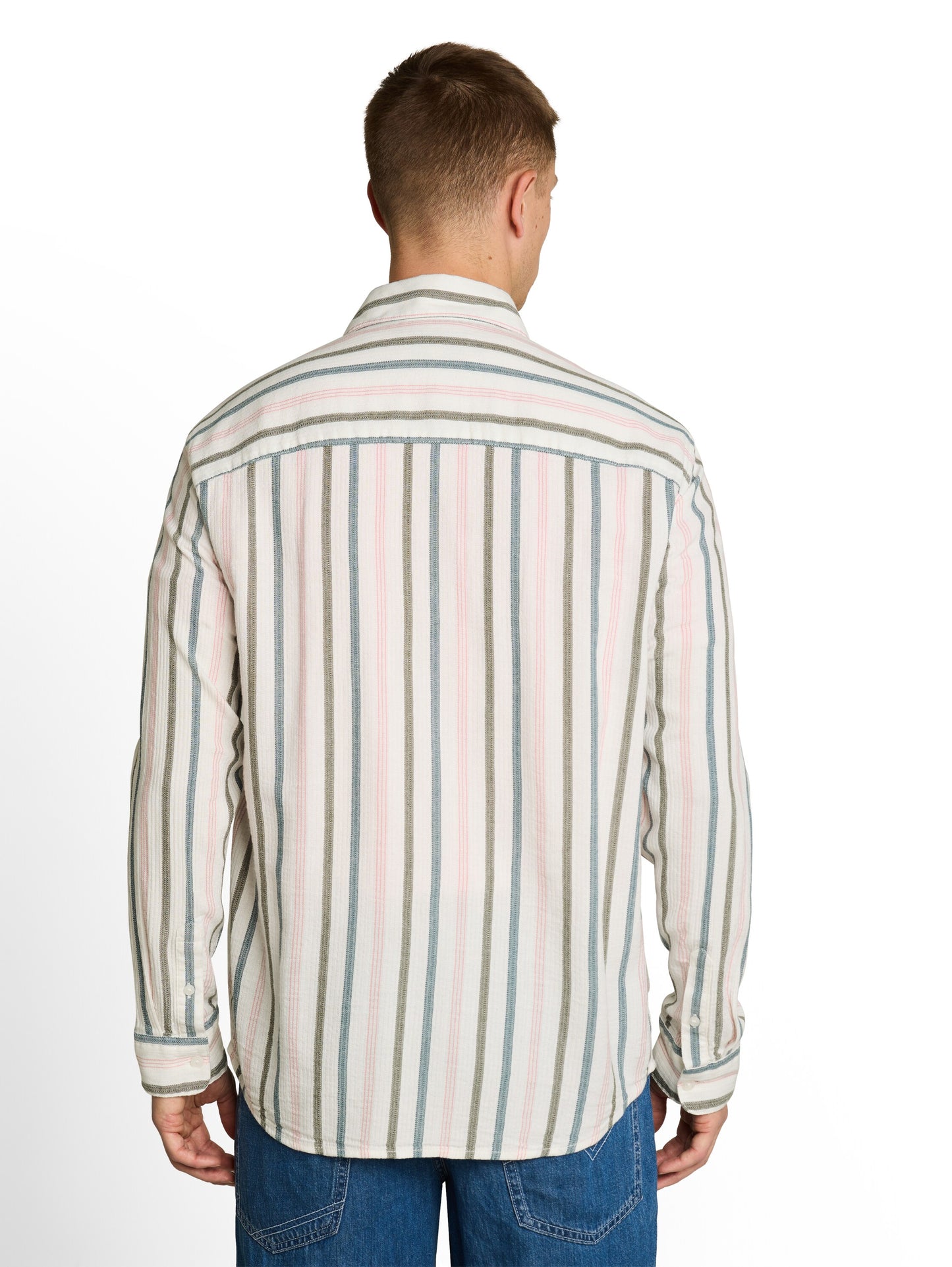 Relaxed Fit Hemd mit Streifen