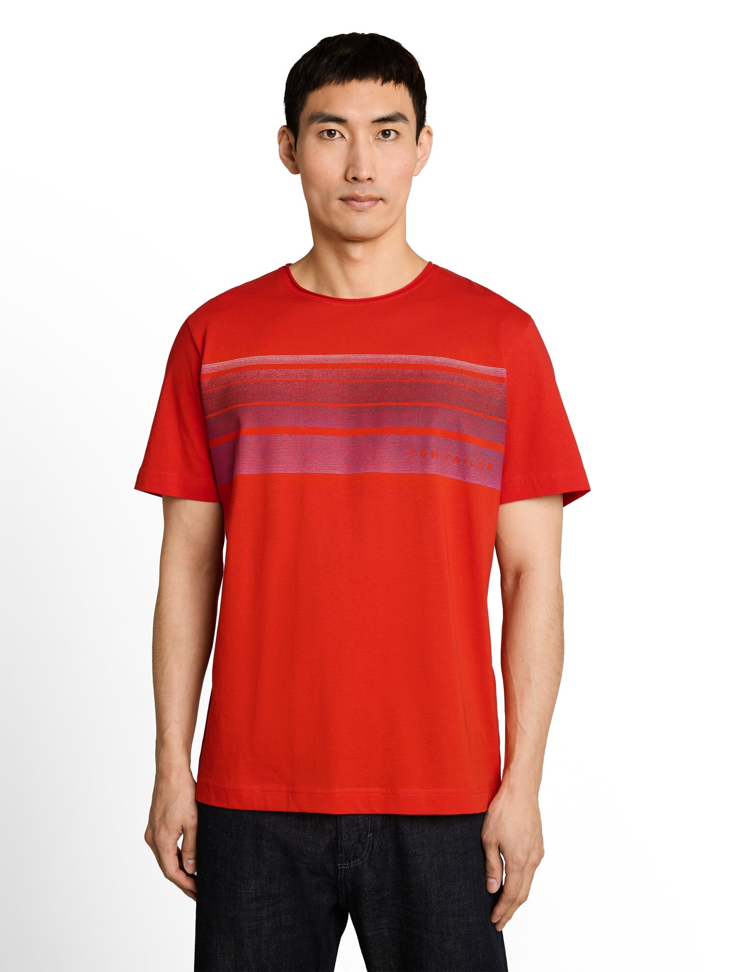 T-Shirt mit Print auf der Brust