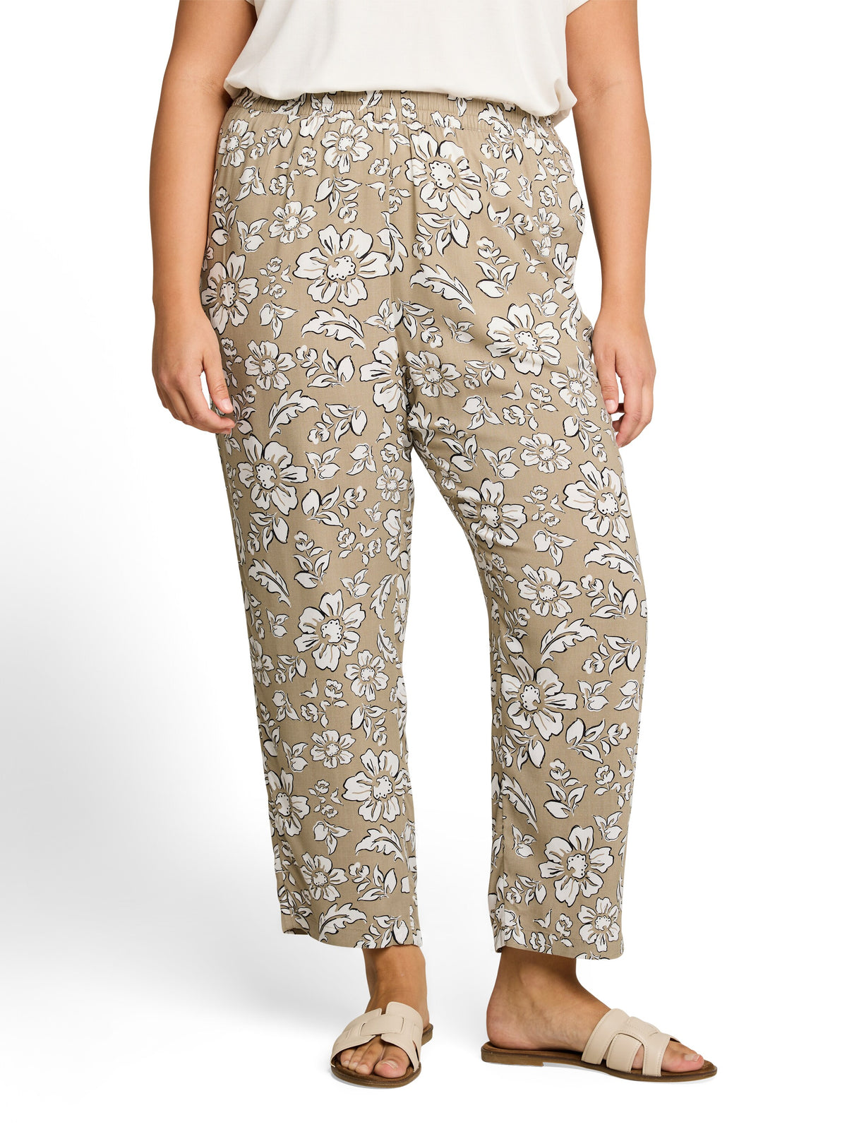 Plus Size - Loose Fit Hose aus Viskose