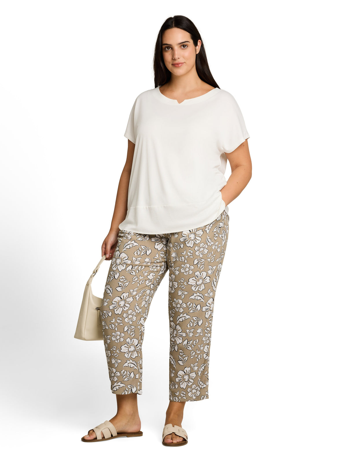 Plus Size - Loose Fit Hose aus Viskose