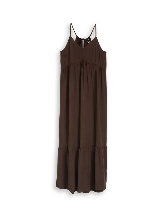 Maxi-Kleid mit Volants