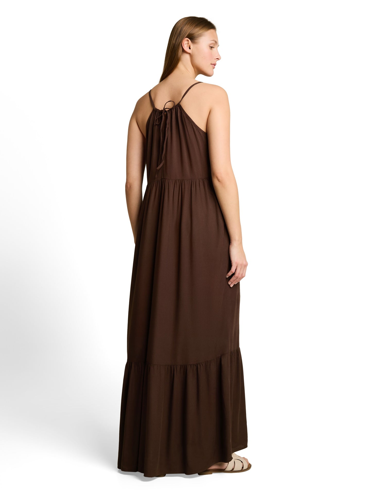 Maxi-Kleid mit Volants